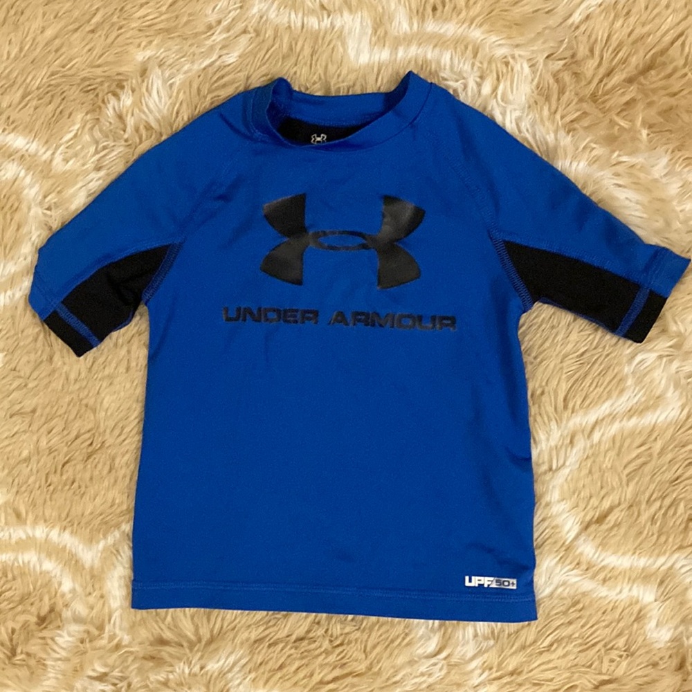 Kids Under Armour rashguard swim shirt